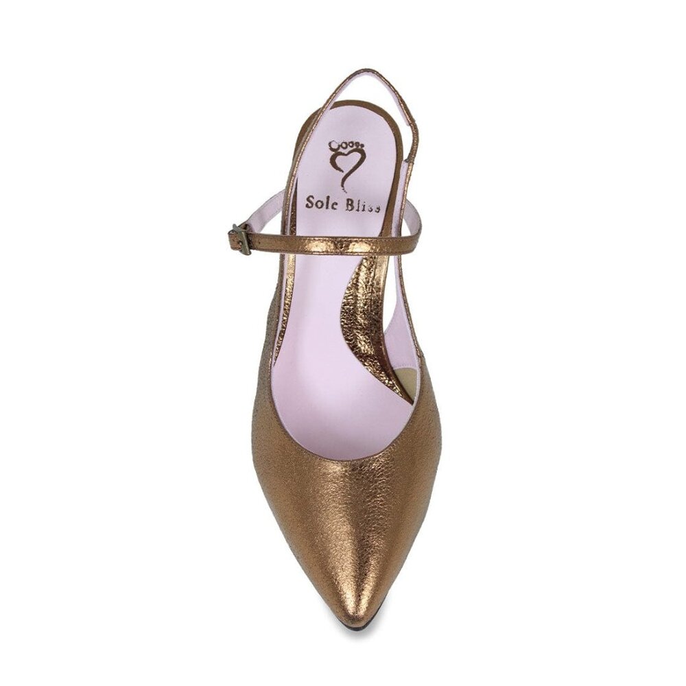 Sole Bliss Premiere: Bronze Leather, size 7.5